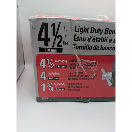 BESSEY 4-1/2” Light Duty Bench Vise With Swivel Base