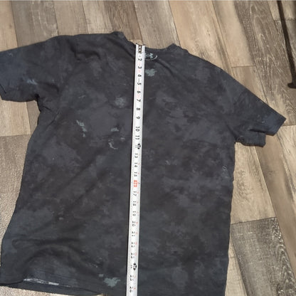 Under Armour Project Rock Men's Black/Gray Camo Logo Tagless Crew T-Shirt L