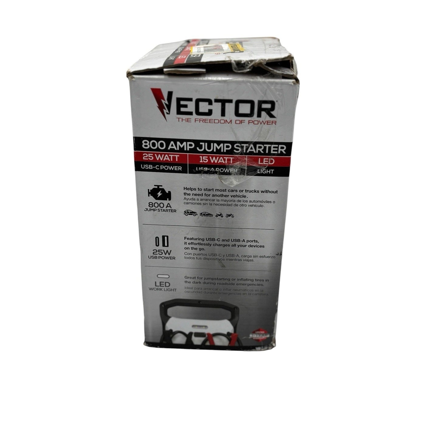 VECTOR 800 Amp Jump Starter with USB Power