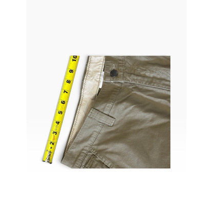 Columbia Men's Green Canvas Cotton Blend Pants Regular Fit Straight Leg 34"