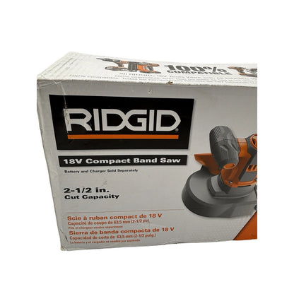 RIDGID R8604B 18V Compact Band Saw - Black/Orange