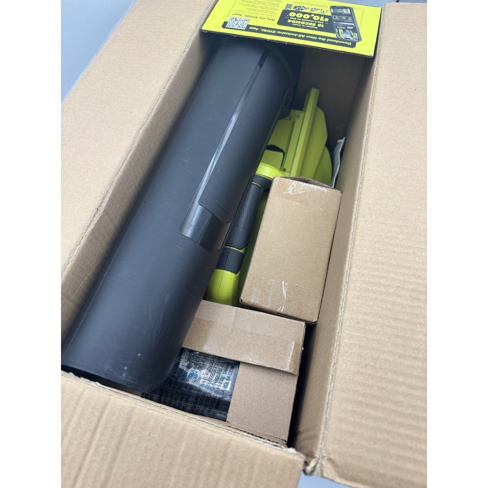 Ryobi 40V Jet Fan Blower 120MPH 550 CFM, Cordless Battery Model RY40LB01