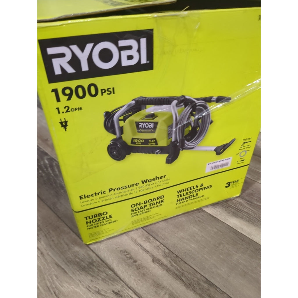 Ryobi 1.2 GPM Electric Pressure Washer