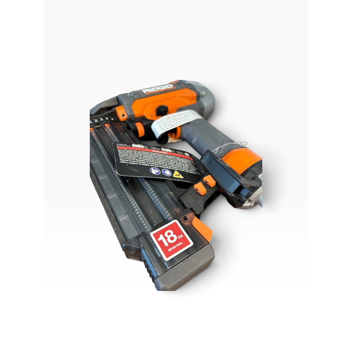 RIDGID AT161001 18-Gauge Brad Nail Gun Straight Pneumatic Air Nailer 120 PSI