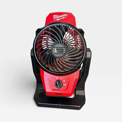 Milwaukee M12 0886-20 12V Battery Portable Fan, Adjustable Tilt Head