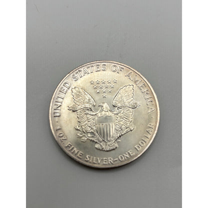 1992 American Silver Eagle 1 oz .999 Fine Silver Dollar