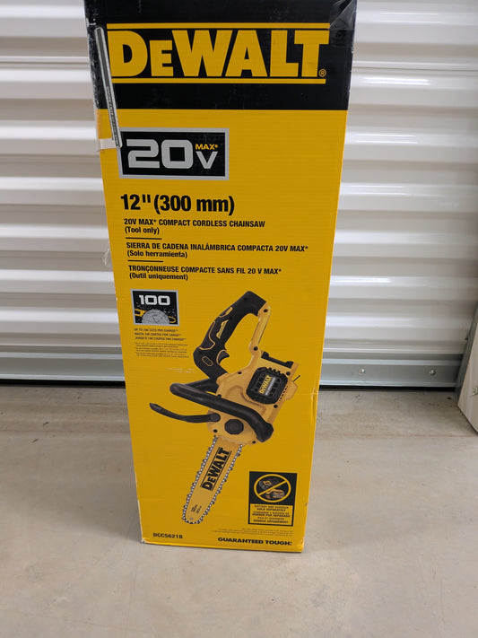 Dewalt - 20-Volt MAX 12 in. Battery Powered Brushless Chainsaw (Tool Only)