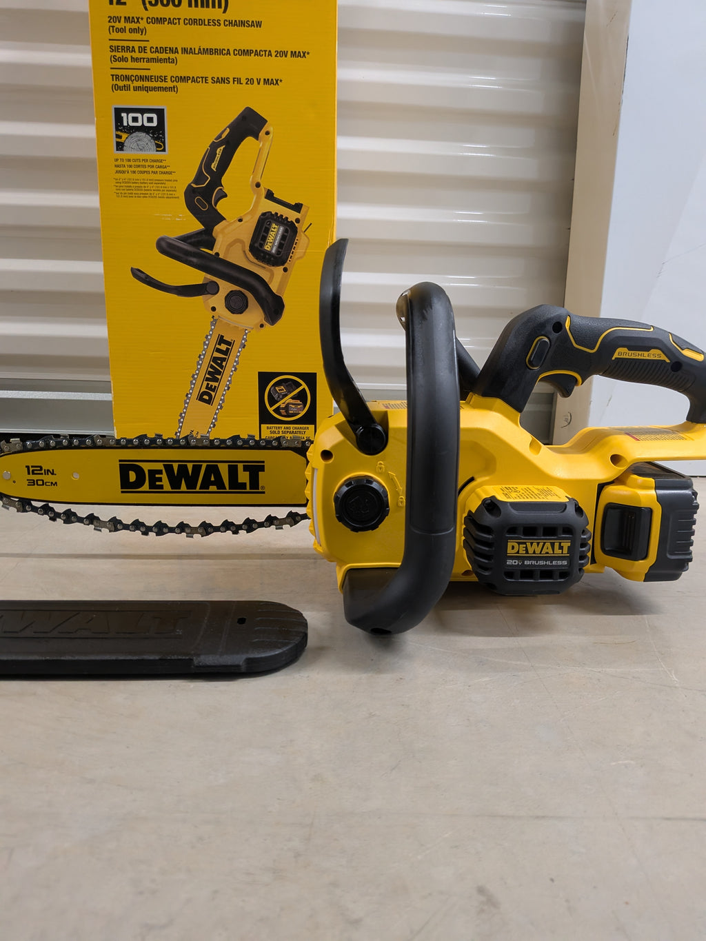 Dewalt - 20-Volt MAX 12 in. Battery Powered Brushless Chainsaw (Tool Only)