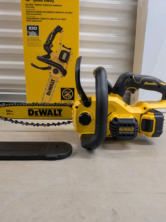 Dewalt - 20-Volt MAX 12 in. Battery Powered Brushless Chainsaw (Tool Only)