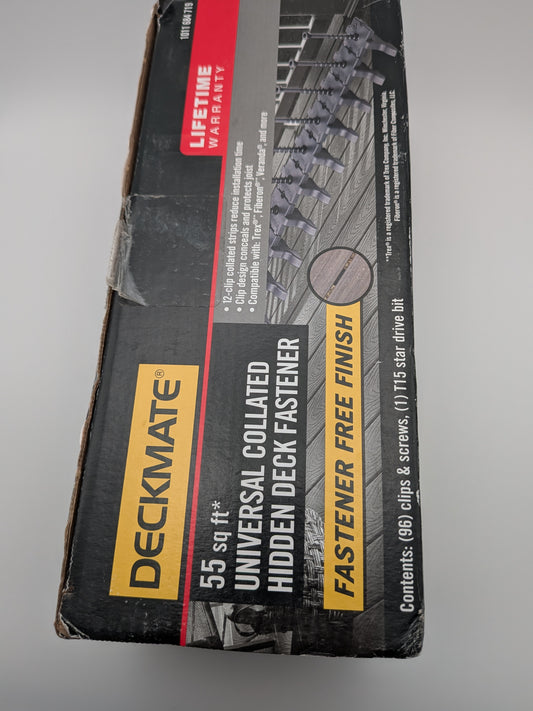 96-Pack 55 sq ft. Black Collated Universal Hidden Deck Fasteners for Grooved Decking