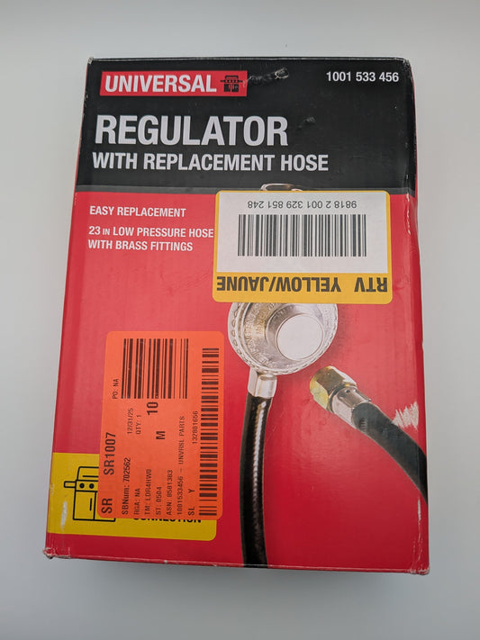 23 in Rubber Hose with Regulator