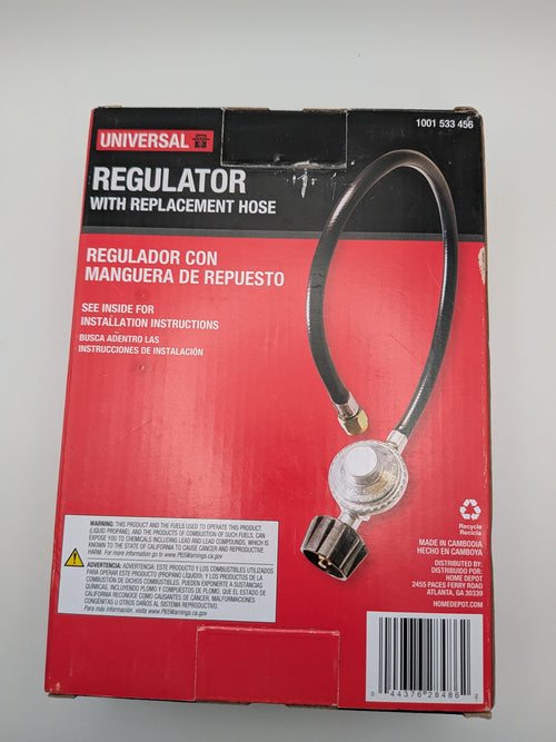 23 in Rubber Hose with Regulator