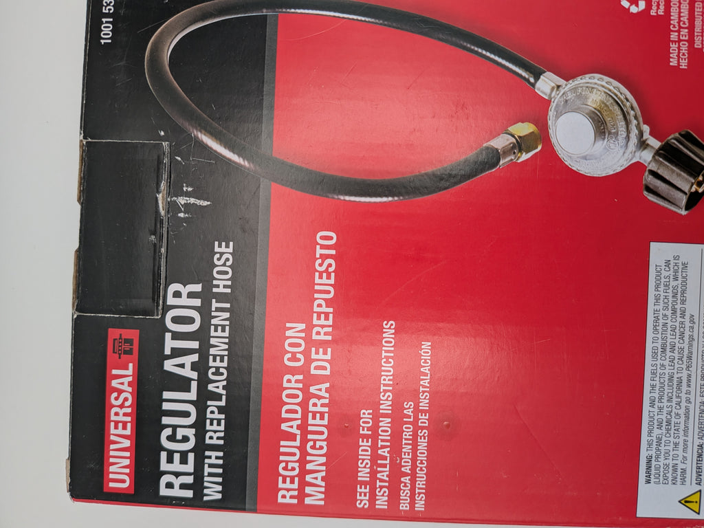23 in Rubber Hose with Regulator