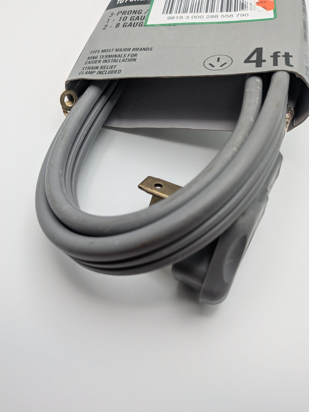 4 ft. 3-Prong 40 Amp Range Cord