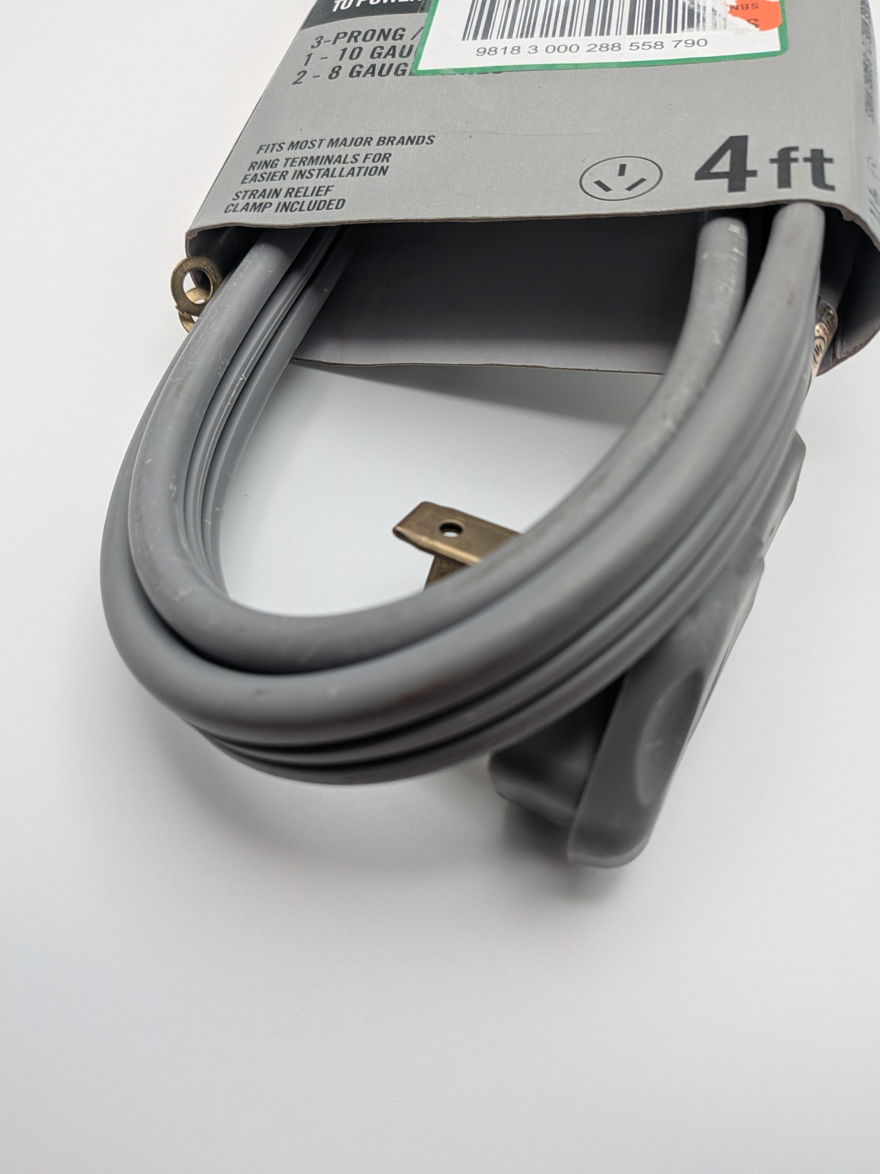 4 ft. 3-Prong 40 Amp Range Cord
