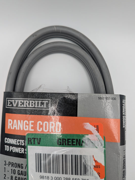 4 ft. 3-Prong 40 Amp Range Cord