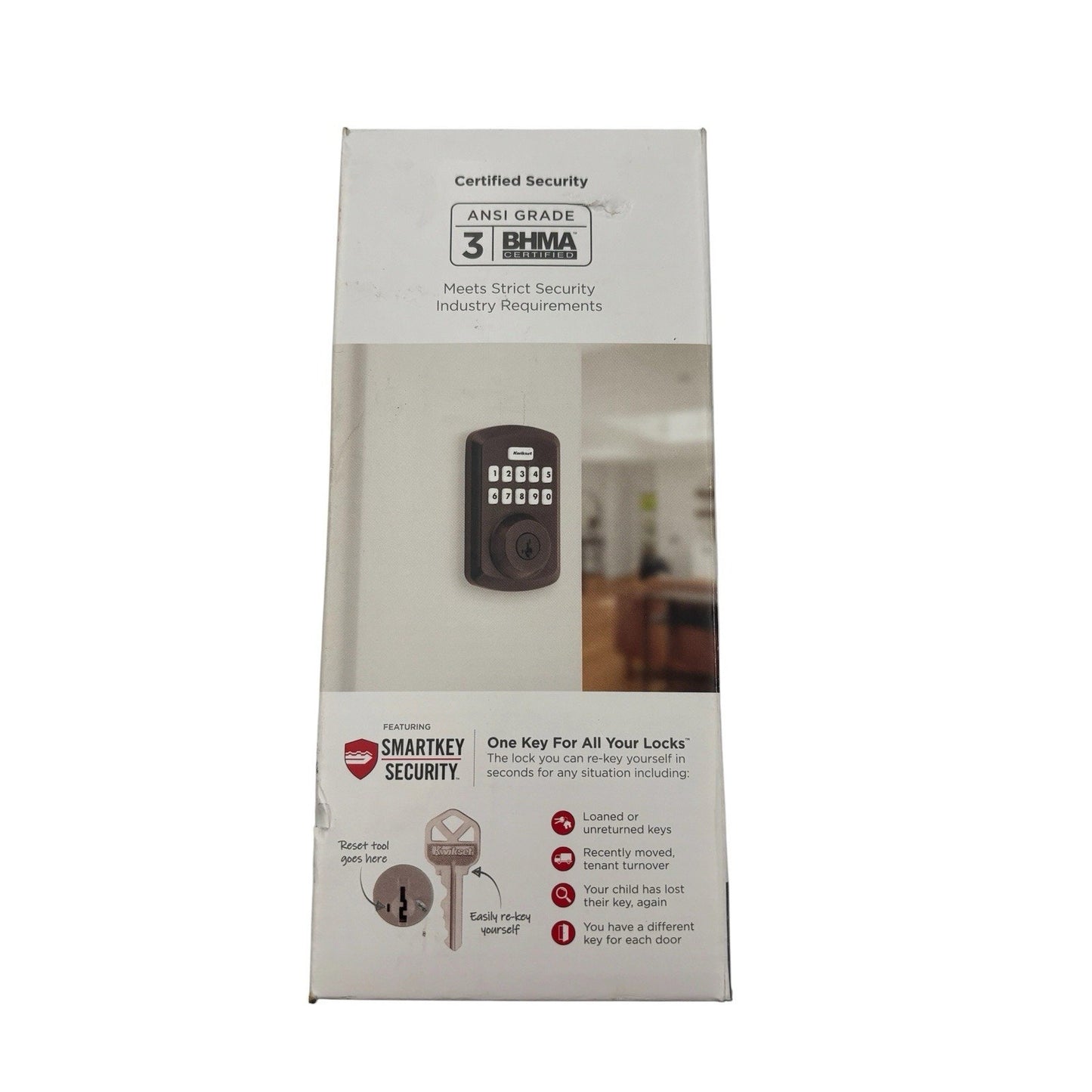 Kwikset Powerbolt 250 Electronic Keypad Deadbolt Lock Matte Black