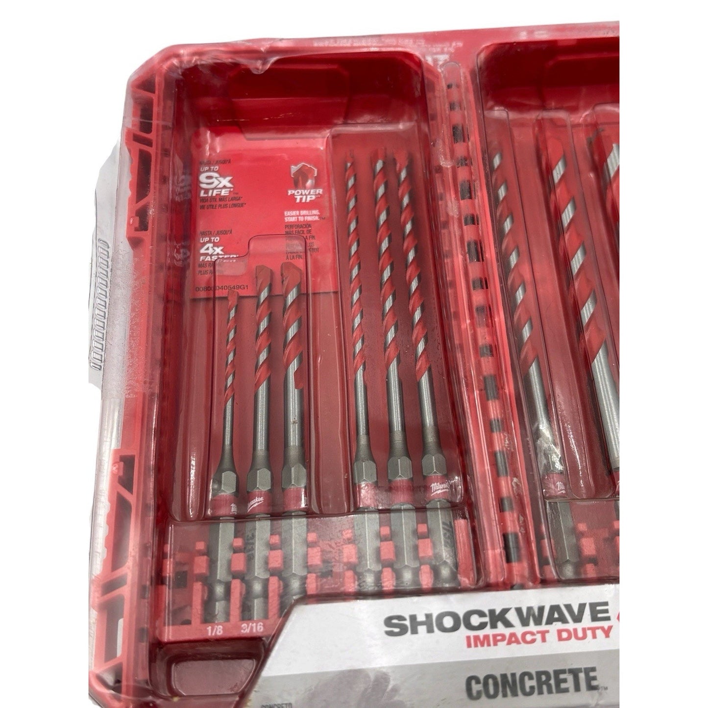 Milwaukee Tool 48-20-9058 Shockwave Impact Duty Carbide Hammer Drill Bit Set, 6
