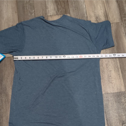 Columbia Omni-Wick Omni-Shade Blue Short Sleeve Crew Neck T-Shirt - Men's M