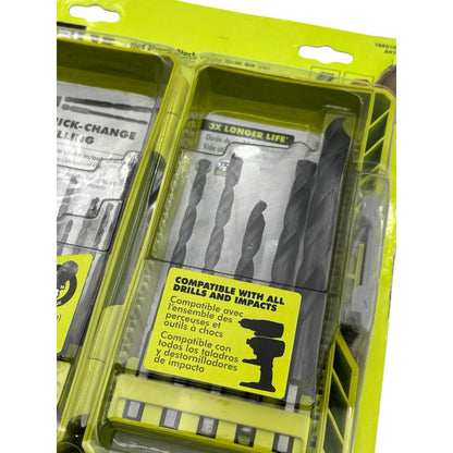 Brand New RYOBI A971503 Black Oxide Hex Shank Drill Bit Set (15-Piece)