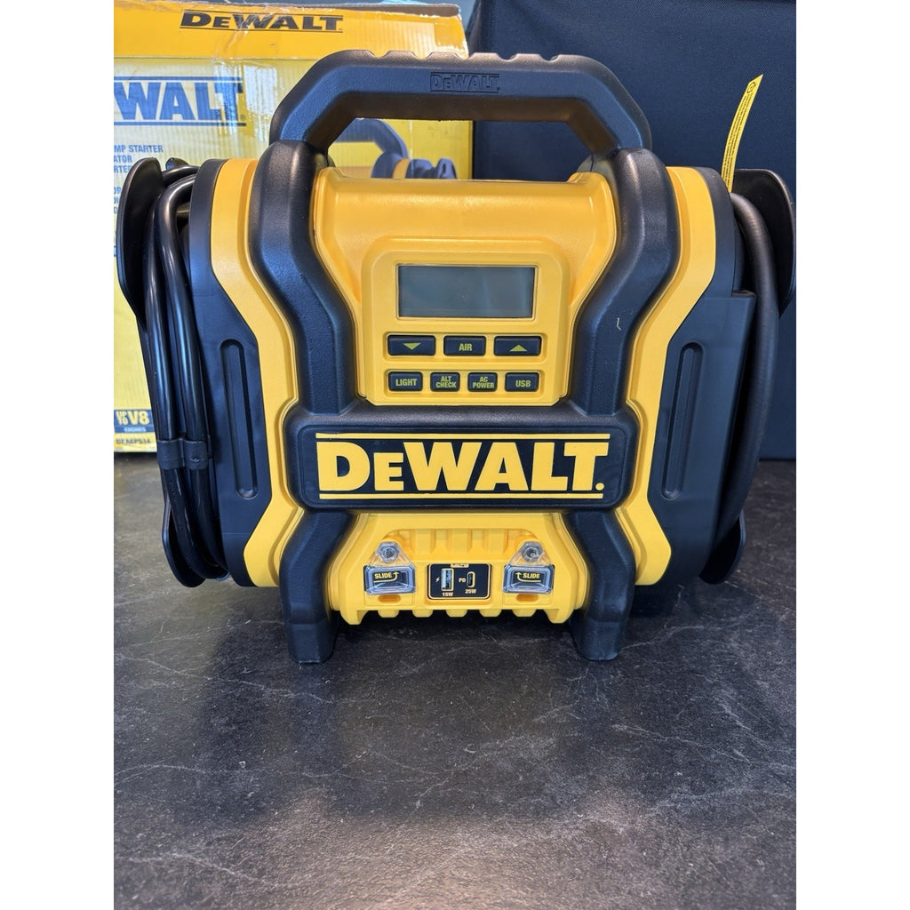 DEWALT Portable Power 2000 Peak Amp Jump Starter w/Digital Compressor