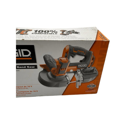 RIDGID R8604B 18V Compact Band Saw - Black/Orange