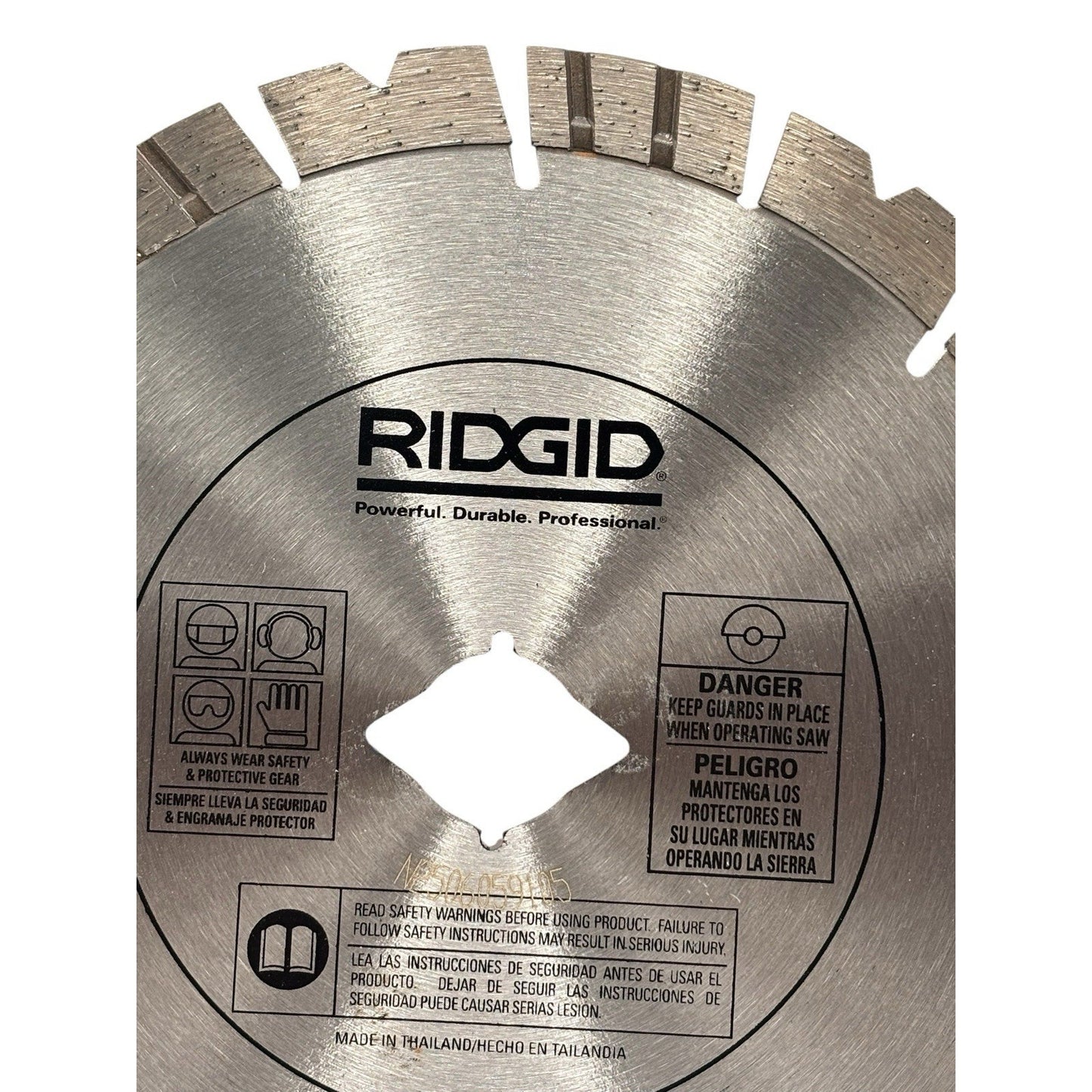 RIDGID 7 in. Masonry Cutting Segmented Rim Diamond Saw Blade