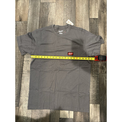 Milwaukee Men's Medium Gray GRIDIRON Cotton/Polyester Pocket T-Shirt