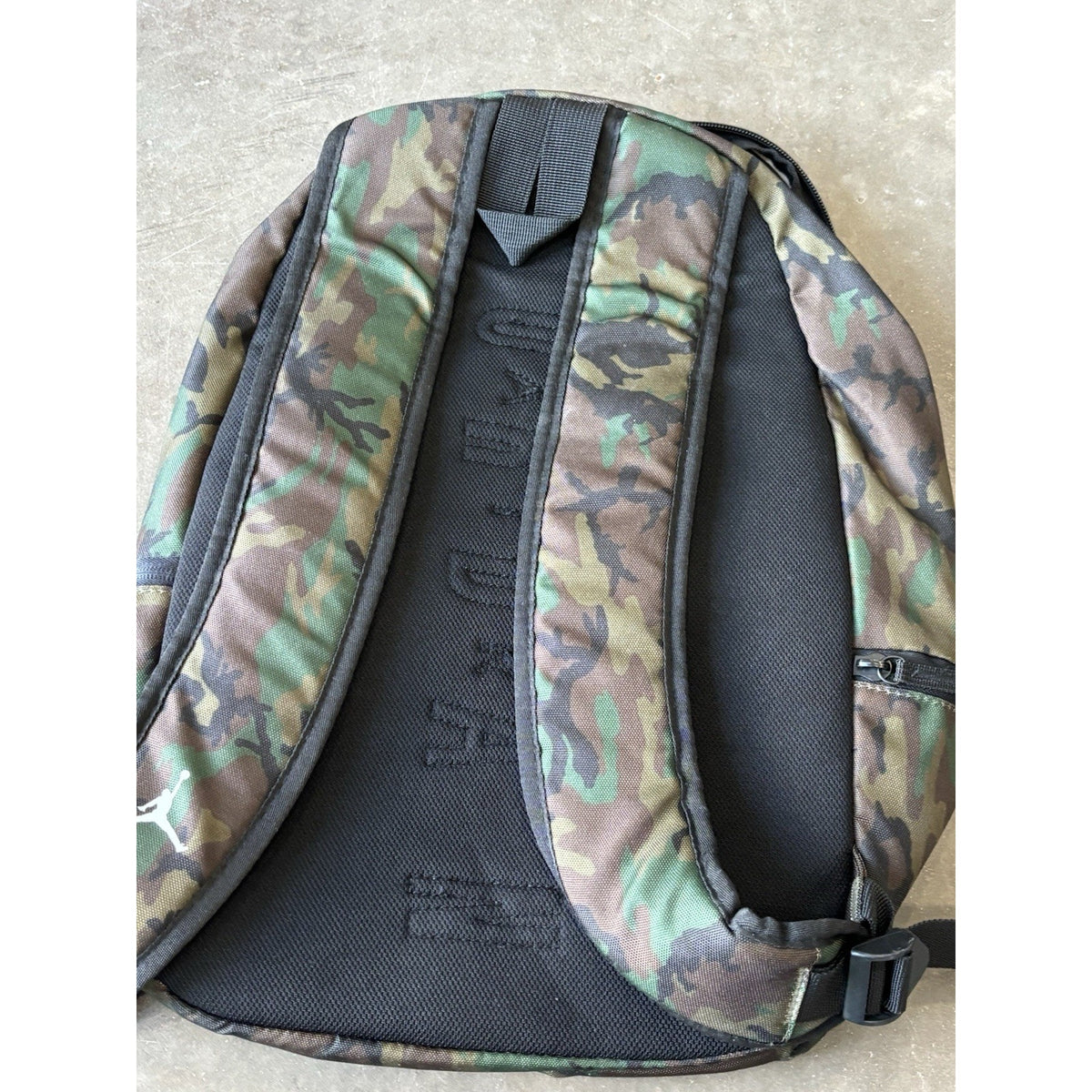 Jordan Jumpman Camouflage Backpack Zip Closure Medium Unisex Adjustable Strap