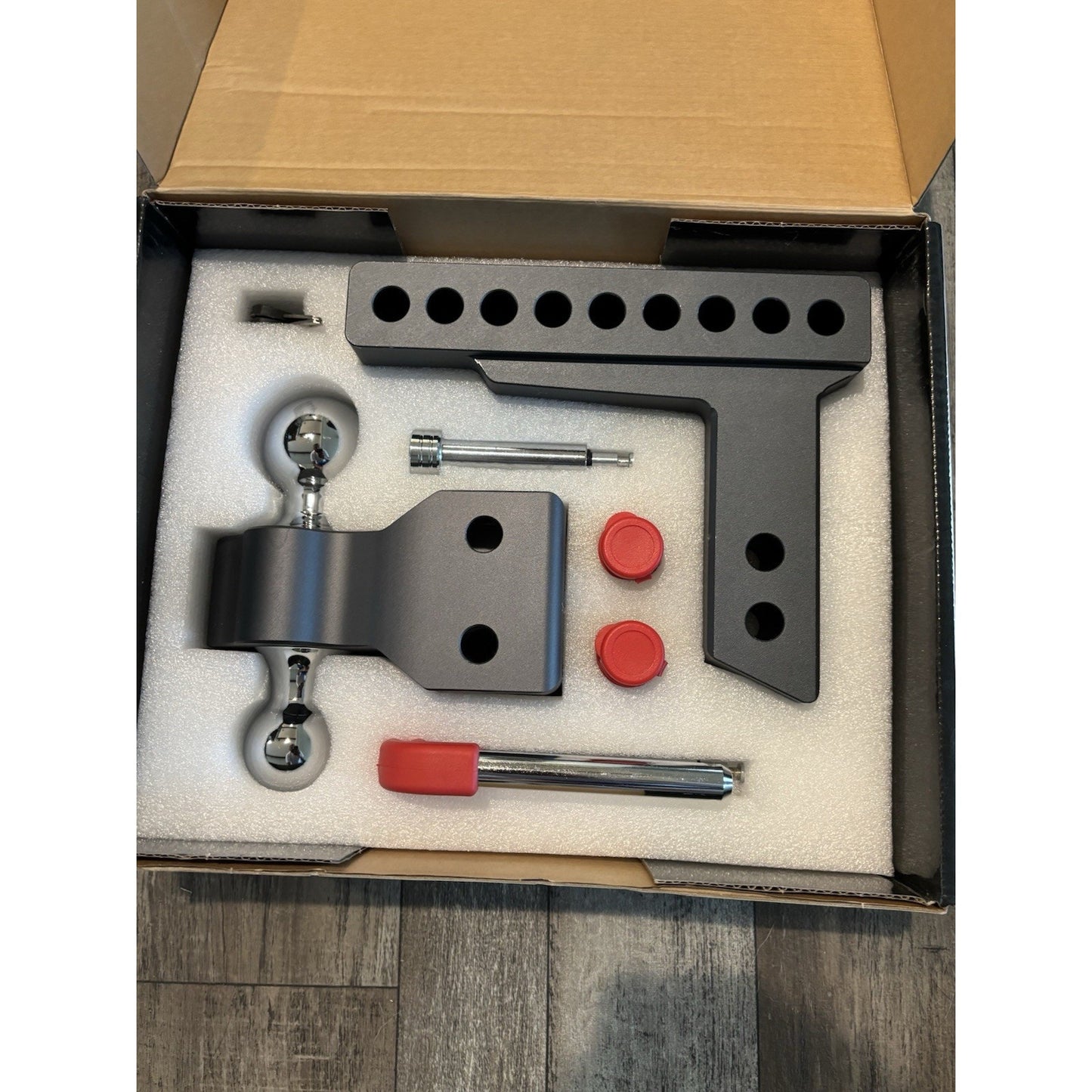 TowSmart Class V 12,500lbs. 6" Drop to 6" Rise Adj Trailer Hitch Dual Ball Mount