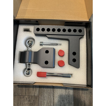 TowSmart Class V 12,500lbs. 6" Drop to 6" Rise Adj Trailer Hitch Dual Ball Mount