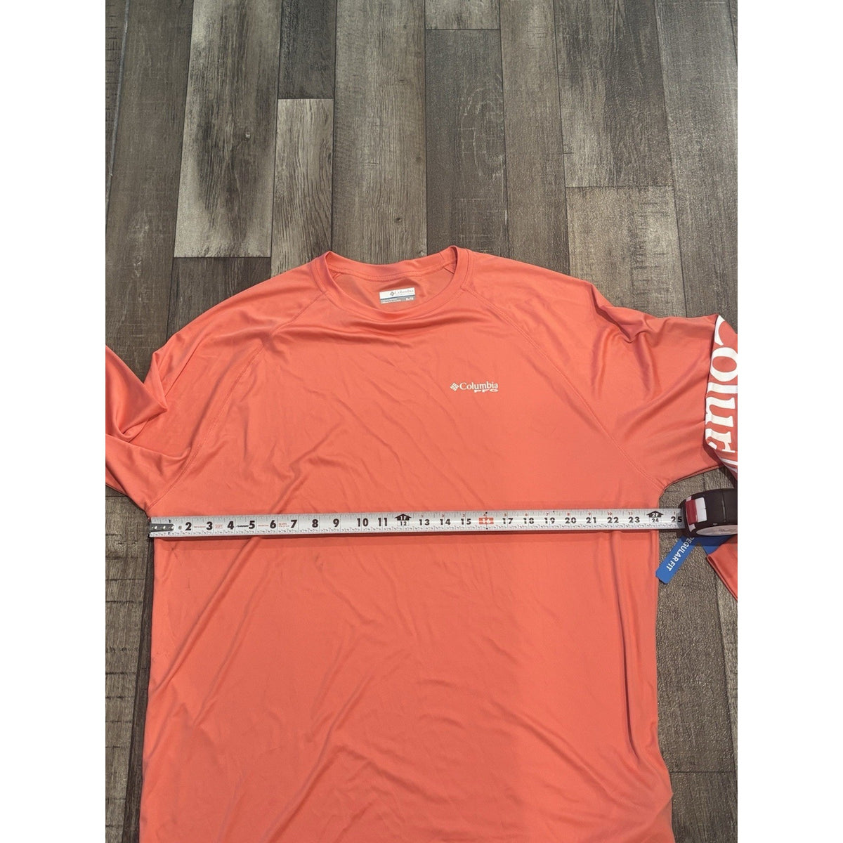 Columbia PFG Terminal Tackle Omni-Shade UV Long Sleeve T-Shirt Orange XL