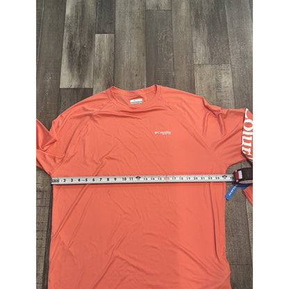 Columbia PFG Terminal Tackle Omni-Shade UV Long Sleeve T-Shirt Orange XL