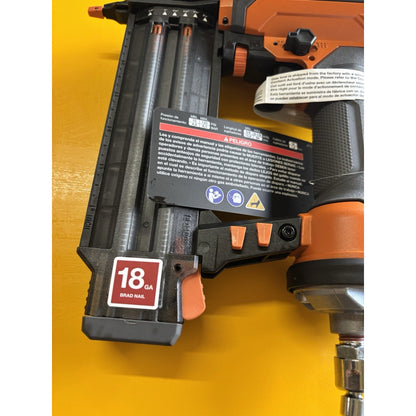 RIDGID AT161001 Pneumatic 18 Gauge Brad Nailer - Brad Nail Type