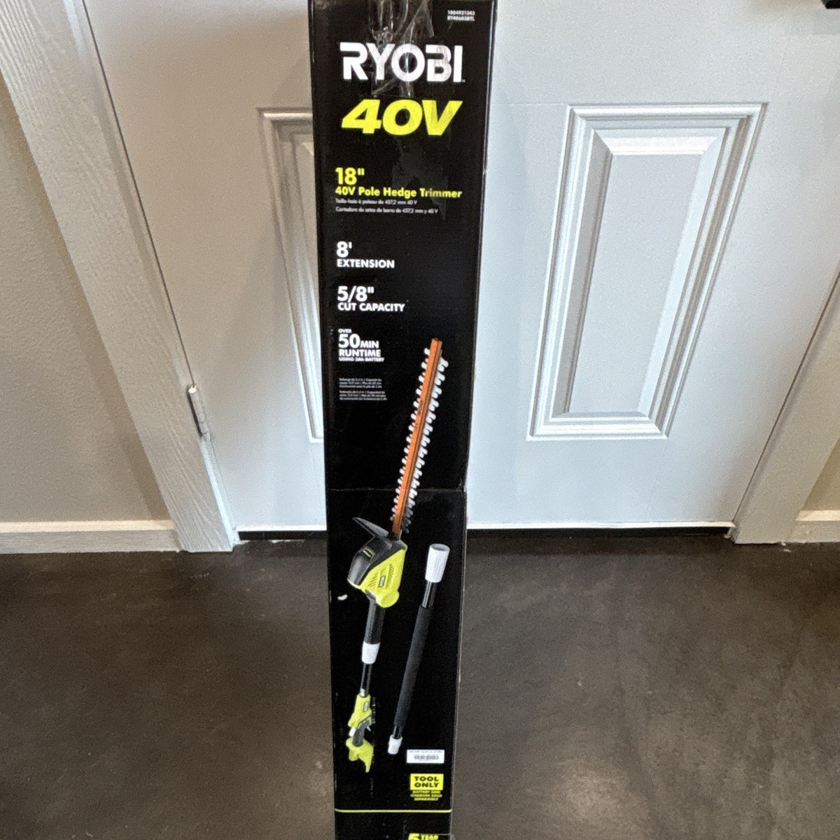 RYOBI 40V 18in Extendable Pole Hedge Trimmer RY40603BTL