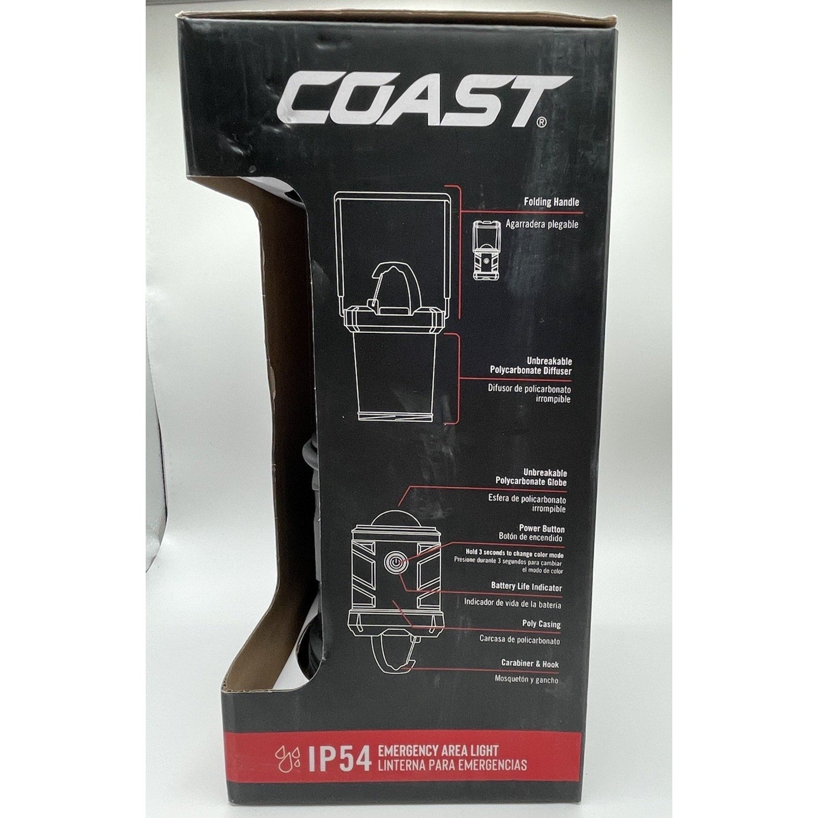 Coast EAL26 1250 Lumens Alkaline Battery Dual Power Camping Lantern Flashlight