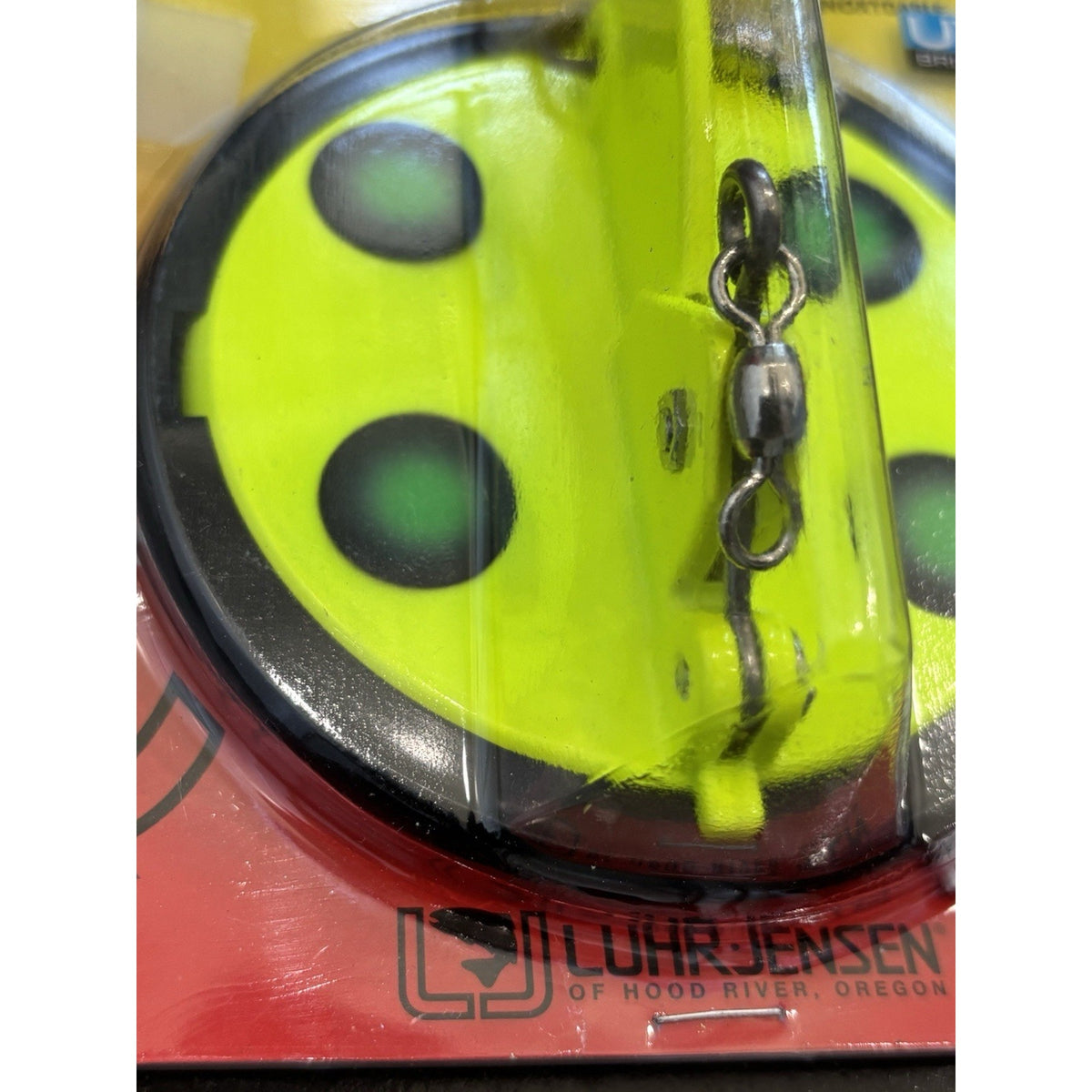 Luhr-Jensen Dipsy Diver Size 1 UV Bright Yellow/Black/Green 146g Steel