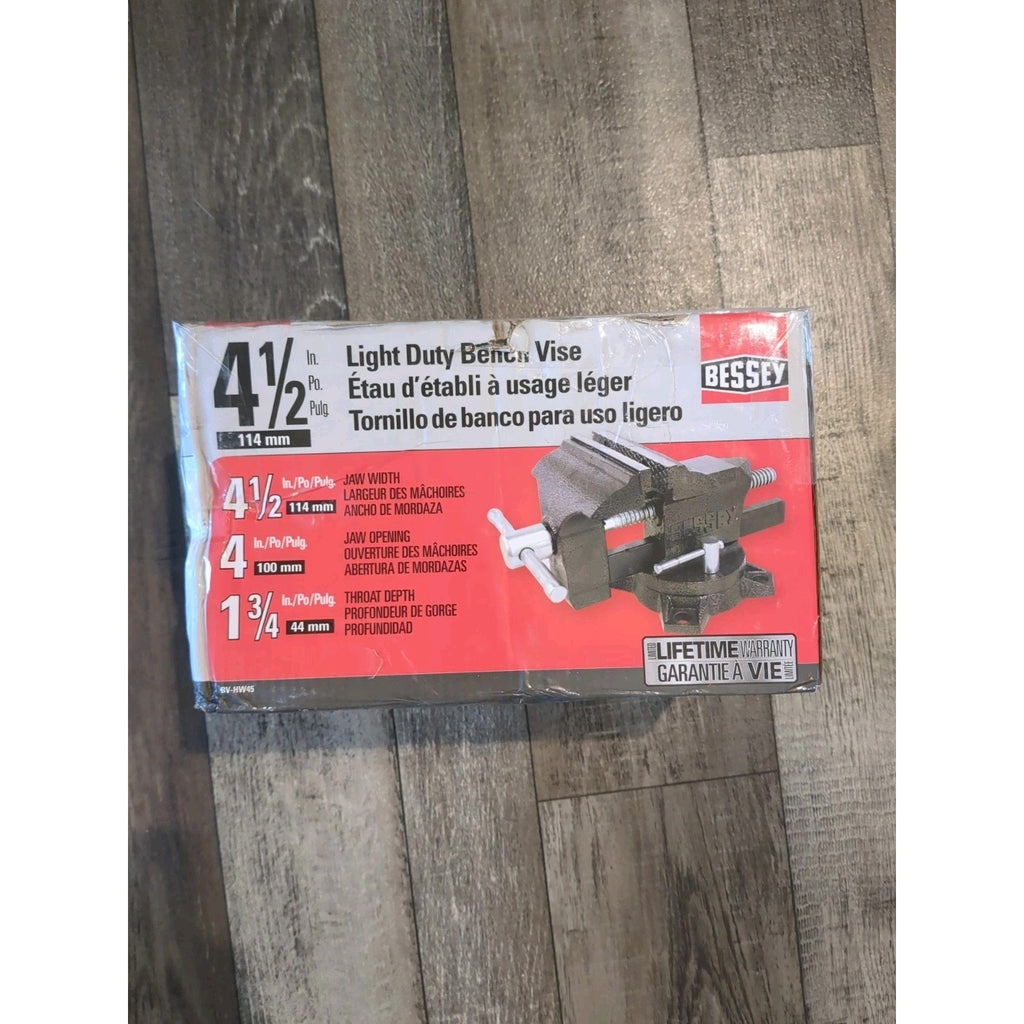 BESSEY 4-1/2” Light Duty Bench Vise With Swivel Base