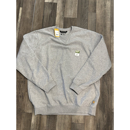 Carhartt Men’s Loose Fit Crewneck Heavyweight Fleece Sweatshirt Gray XL Tall