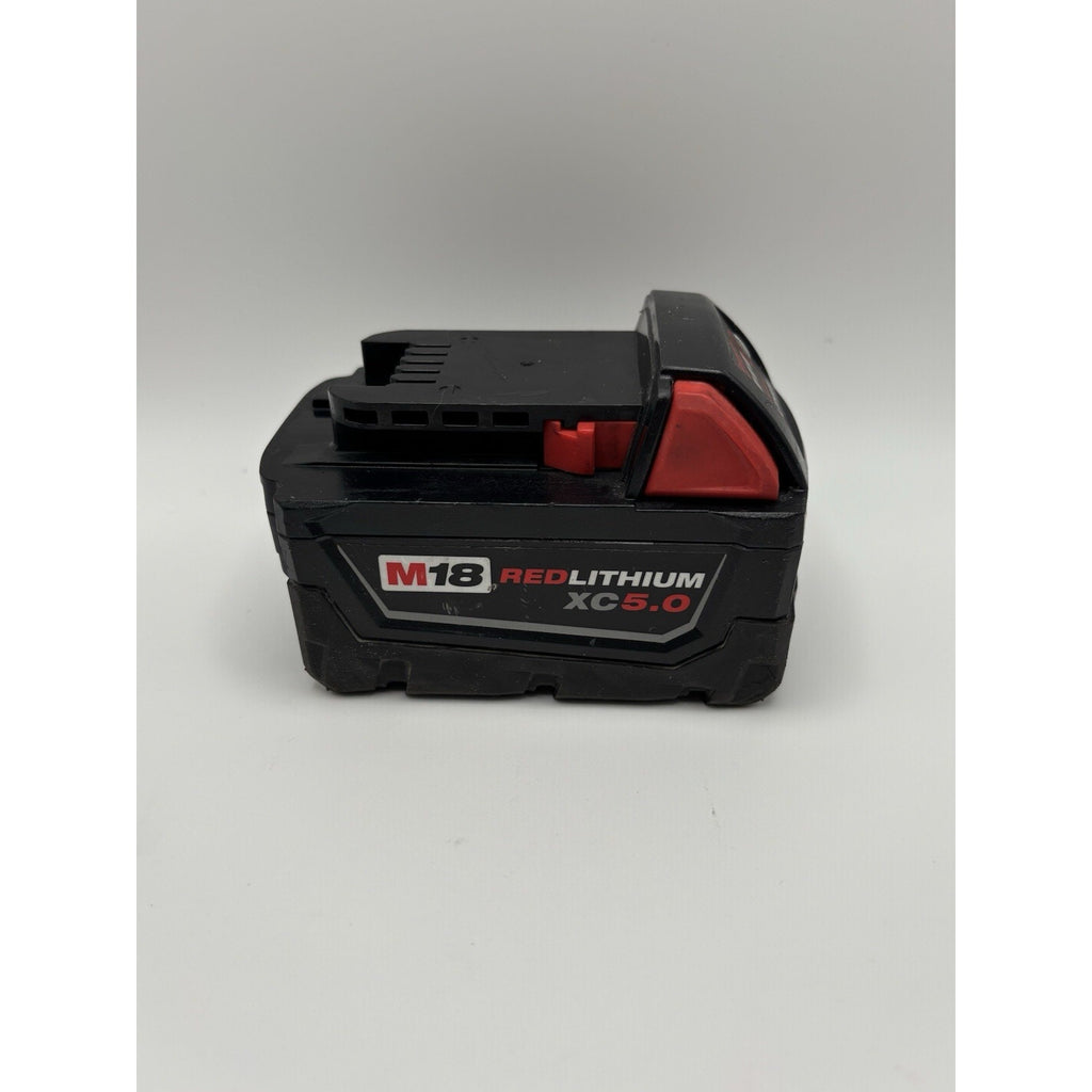 (1) Milwaukee M18 48-11-1850 RED LITHIUM XC 5.0 Battery Pack 18V Genuine