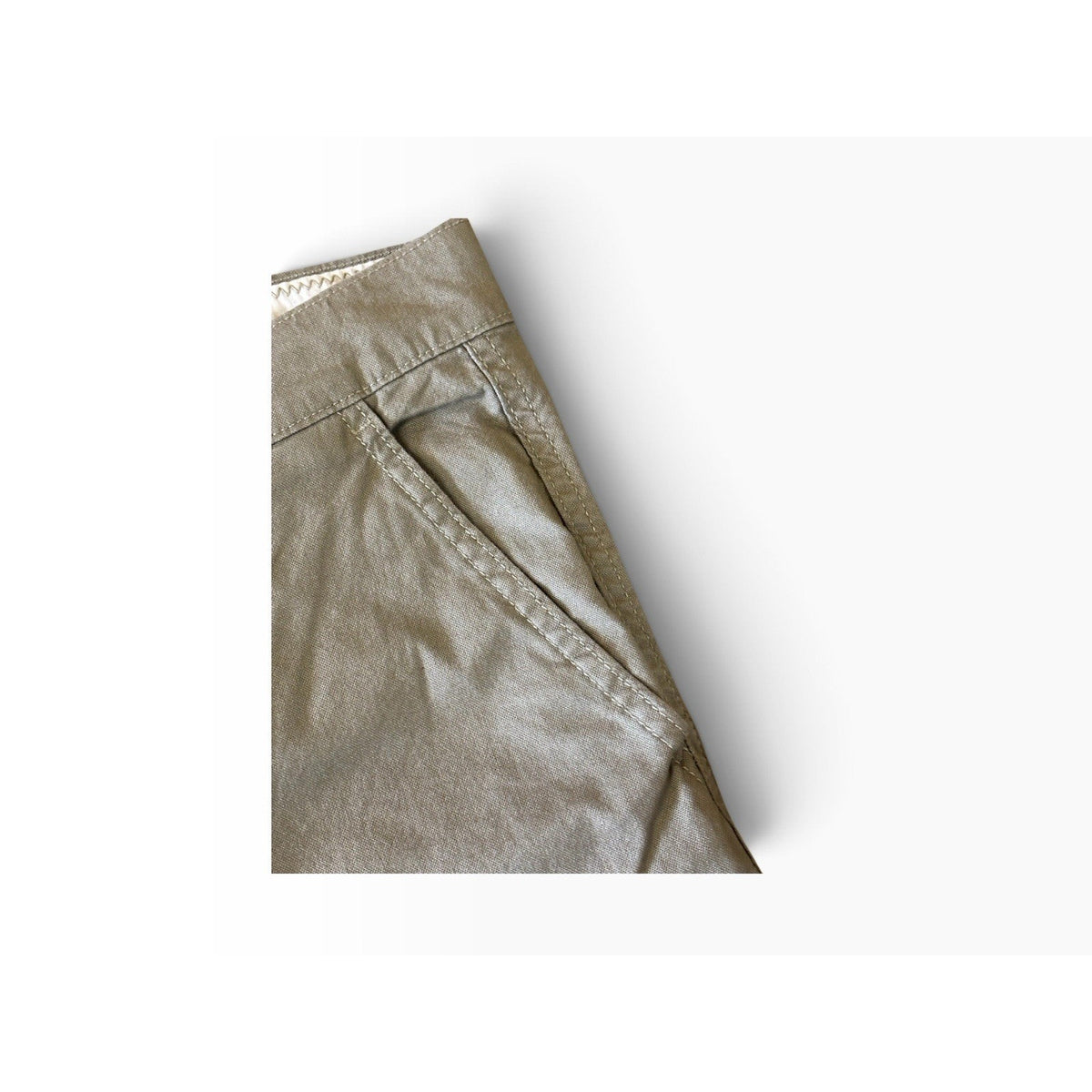 Columbia Men's Green Canvas Cotton Blend Pants Regular Fit Straight Leg 34"