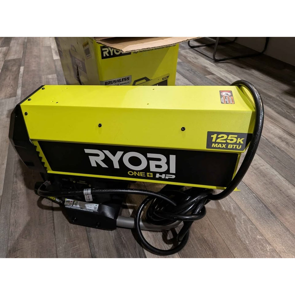 Ryobi - ONE+ HP 18V Brushless Cordless 125K BTU Hybrid Forced Air Propane Heater W/Battery