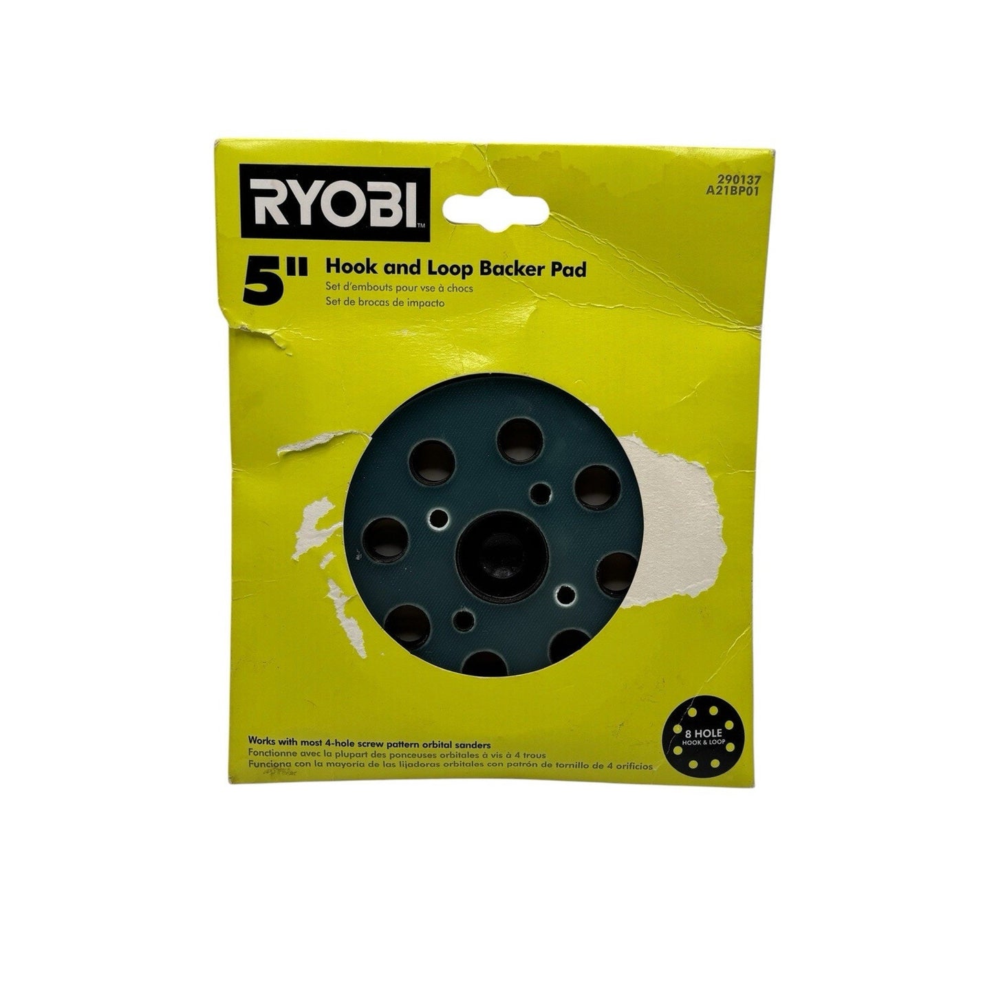 RYOBI 5 in. Backer Pad for Orbital Sanders