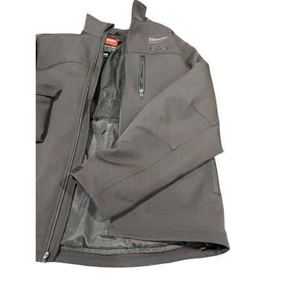 Men's Medium M12 12-Volt Lithium-Ion Cordless Tough Shell Black Heated Jacket