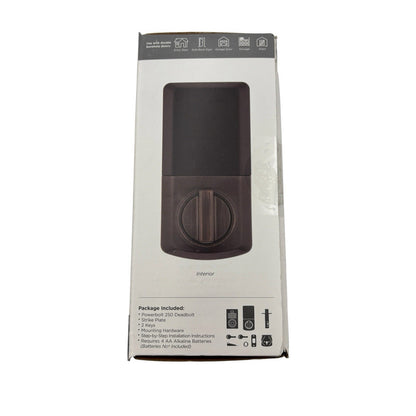 Kwikset Powerbolt 250 Electronic Keypad Deadbolt Lock Matte Black