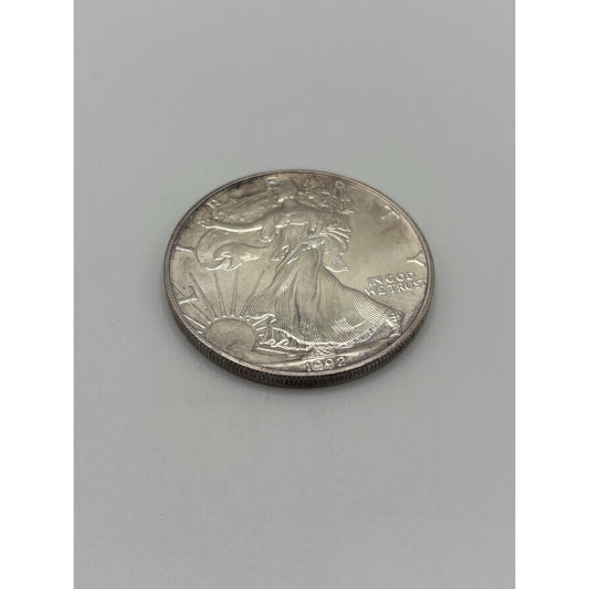 1992 American Silver Eagle 1 oz .999 Fine Silver Dollar