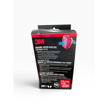 3M 60923P1-DC Organic Vapor/Acid Gas Cartridge Filter P100 Exp 07/2031