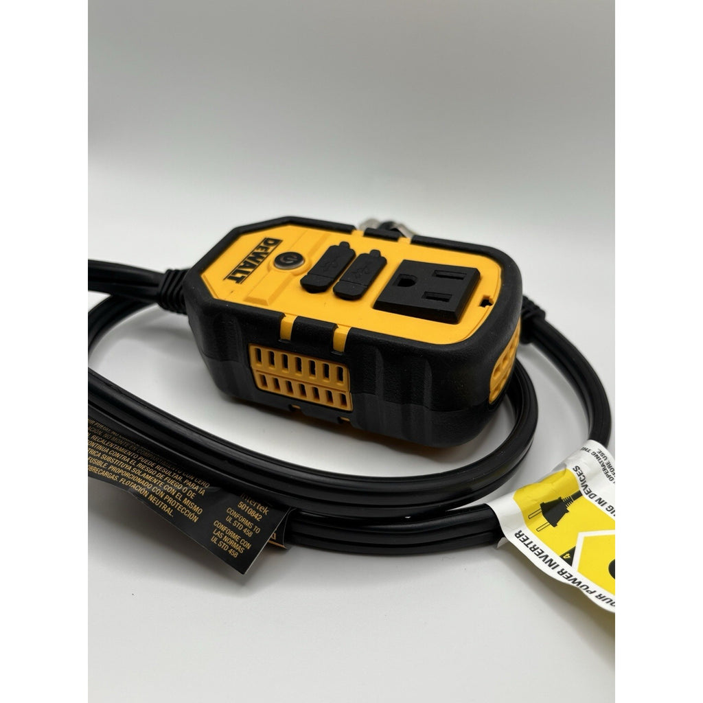 DeWalt 140 Watt Portable Power Inverter for Car with Dual USB Ports