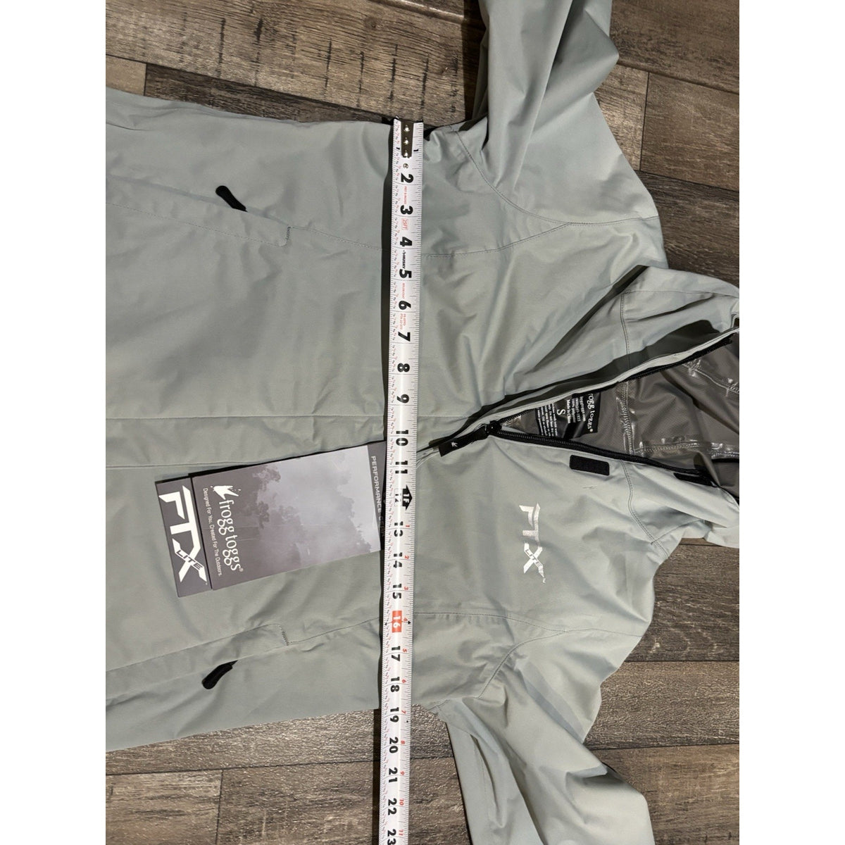 Frogg Toggs FTX Men’s Hooded Full Zip Jacket Gray Size S Mid-Length
