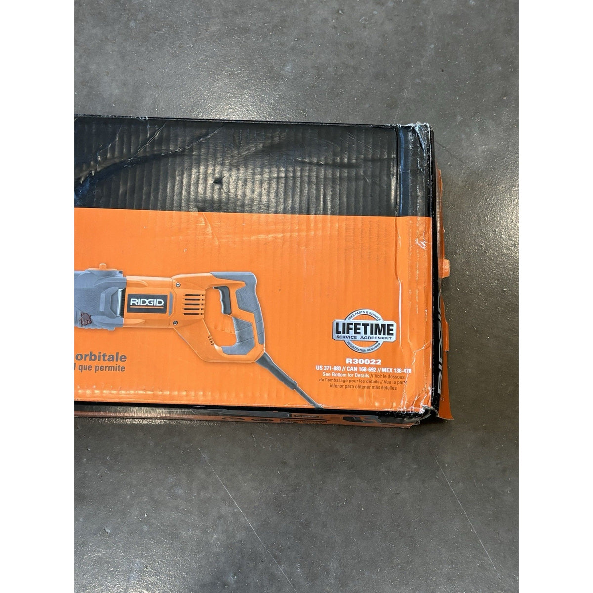RIDGID R30022 Fuego Orbital Reciprocating Saw Corded 8ft w/ Bag & Blades